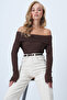 Brown Madonna Collar Wrinkled Long Sleeve Blouse Alc-X14579 - 4