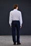Trendyol Studio Lacivert Straight Fit Raw Denim Kot Pantolon Jeans TMNAW26JE00001 - 3