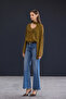 Trendyol Studio Yeşil Animal Yılan Desenli Şal Detaylı Transparan Dokuma Bluz TWOAW26BZ00275 - 8