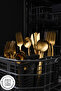 Orion Matte Gold 12-Person 60-Piece Cutlery Set - 7