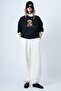 White Double Pocket Jogger Pants with Stitching Detail Alc-X14655 - 3