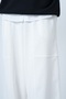 White Double Pocket Jogger Pants with Stitching Detail Alc-X14655 - 6