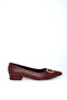 Burgundy Women's Classic Heeled Shoes 21022 - 5
