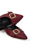 Burgundy Women's Classic Heeled Shoes 21022 - 4