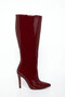 Claret Red Patent Leather Women's Boots 21100 - 5