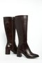 Braune matte Damenstiefel 18348 - 2