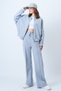 Women's Grimelange High Neck Stitching Detail Jacket and Cimaly Relaxed Fit Trousers Set Alc-X14605 - 4