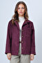 Mürdüm Single Pocket Faux Suede Jacket with Stitching Detail Alc-X14404 - 6