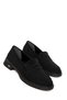 Black Suede Women's Loafer Shoes 21025 - 2