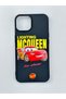 iPhone 14 Pro Max Compatible Mcqueen Patterned Velvet Inside Camera Protruding Lsr Case 277