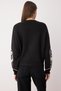 Black Oversize/Wide Fit Sleeve Embroidered Knitwear Sweater Twoaw26Kz00037 - 4