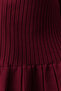 Bordo Mini Pileli Triko Elbise TWOAW24EL00013 - 4