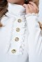 White High Collar Lace Detailed Ribbed Knitted Ottoban Blouse Alc-X14504 - 5