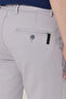 Men's Gray Slim Fit Narrow Cut Side Pocket Cotton Flexible Dobby Trousers - 7