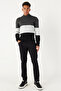 Men's Black 360 Degree All-Direction Stretch Slim Fit Slim Fit Cotton Stretch Comfortable Trousers - 5