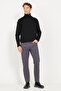 Men's Anthracite Slim Fit Slim Fit 5 Pocket Cotton Flexible Trousers - 3