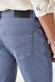 Men's Indigo 360 Degree Stretch in All Directions Slim Fit Slim Fit Cotton Comfortable Trousers - 7