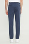 Men's Indigo-Grey Cotton Slim Fit Slim Fit Side Pocket Stretch Casual Pants - 6