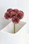 Artificial Flower Ball Chrysanthemum 7-Piece Mini Snowball Bundle 28 cm Dusty Rose - 3