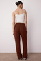 Kahverengi Wide Leg/Geniş Paça Dokuma Kumaş Pantolon TWOAW22PL0139 - 4