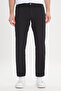 Men's Black Slim Fit Slim Fit 5 Pocket Dobby Flexible Trousers