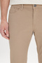Men's Beige Slim Fit Slim Fit 5 Pocket Dobby Flexible Trousers - 6