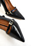 Black Women's Classic Heeled Shoes 20904 - 7