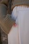 Women's Cream Pleated Detailed Knitted Palazzo Pants Alc-X14535 - 7
