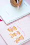 A5 Spiral School Notebook Set of 2 – Checkered, Soft Touch Cover - 8