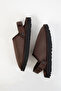 Brown Suede Women's Slippers 20882 - 4