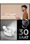 Audio TWS P10 Bluetooth Kablosuz Kulaklık ANC Pro Aktif Gürültü Engelleme 30 Saat Pil Beyaz ASD07963 - 7