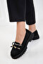 Black Suede Women's Loafer 20900 - 6