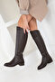 Brown Genuine Leather Women's Boots 20193 - 3