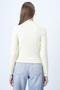 Butter Yellow High Neck Tie-Waist Blouse Alc-X14652 - 7