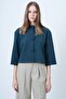 Green Coated Buttoned Crew Neck Custom Design Crop Jacket Alc-X14647 - 6