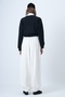 White Double Pocket Jogger Pants with Stitching Detail Alc-X14655 - 8