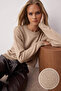 Mink Soft Textured Stone Embroidered Knitwear Sweater Twoaw26Kz00009