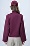 Plum Scarf Detailed Buttoned Jacket Alc-X14669 - 8