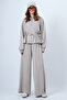 Beige Hooded Drawstring Waist Modal Blouse and Pants Set Alc-X14668 - 5