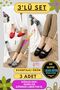 3-Pack Women's Furry Slippers Daily Home Slippers Dowry Bundle Bride Guest 3-Piece Slipper Set