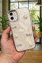 iPhone 12 and 12 Pro Compatible Epoxi 3D Figured Heart Ribbon Shiny Stylish Fashion Case