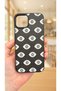 iPhone 12 and 12 Pro Compatible Evil Eye Patterned Silicone Shock-Absorbing Classic Protective Rubber Case - 2