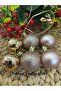 Rose Gold Christmas Tree Ornament Cici Ball 4 cm 6 Pieces - 5