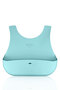 Silicone Baby Bib Portable Washable Bib Blue
