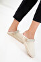 Beige Suede Women's Slippers 20882 - 3