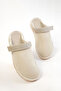 Beige Suede Women's Slippers 20882 - 6