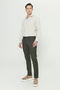 Men's Green Slim Fit Narrow Cut Dobby Flexible Casual Trousers - 5