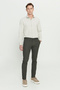 Men's Green Slim Fit Narrow Cut Dobby Flexible Casual Trousers - 3
