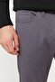 Men's Anthracite Slim Fit Slim Fit 5 Pocket Cotton Flexible Trousers - 7