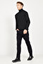 Men's Black Slim Fit Slim Fit 5 Pocket Cotton Stretchy Trousers - 5